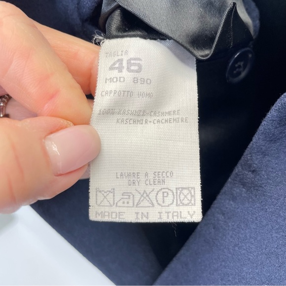 Cashmere Claudio Lugli Coat 46 Blue - Picture 12 of 15